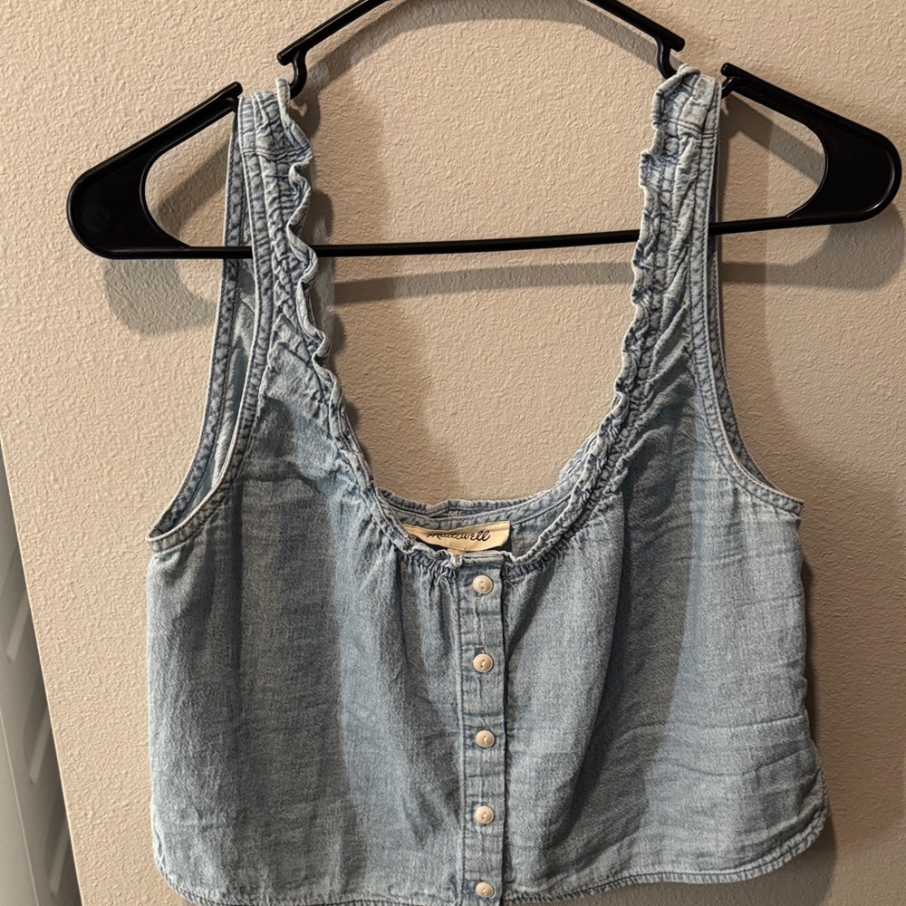 Soft denim Madewell top